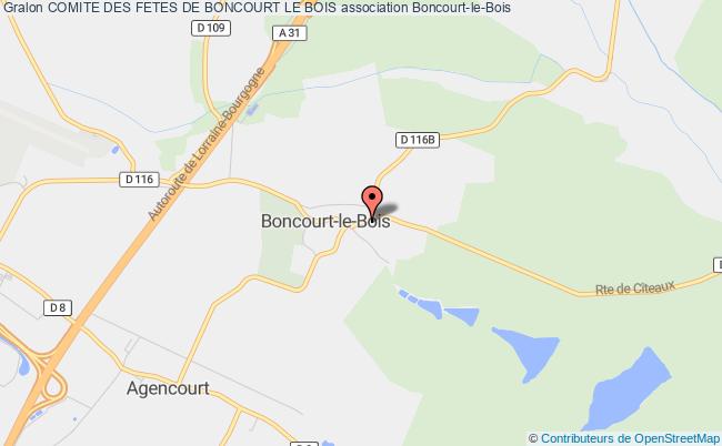 plan association Comite Des Fetes De Boncourt Le Bois Boncourt-le-Bois