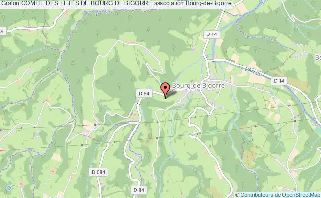 plan association Comite Des Fetes De Bourg De Bigorre Bourg-de-Bigorre