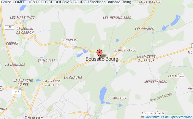 plan association Comite Des FÊtes De Boussac-bourg Boussac-Bourg