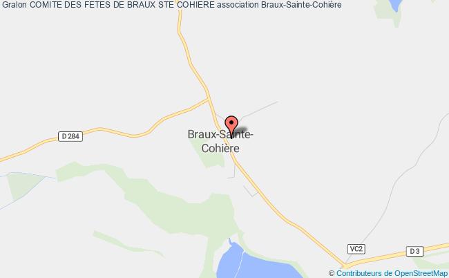 plan association Comite Des Fetes De Braux Ste Cohiere Braux-Sainte-Cohière