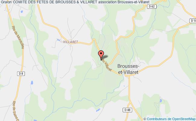 plan association Comite Des Fetes De Brousses & Villaret Brousses-et-Villaret