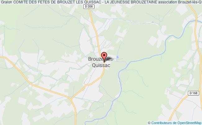 plan association Comite Des Fetes De Brouzet Les Quissac - La Jeunesse Brouzetaine Brouzet-lès-Quissac