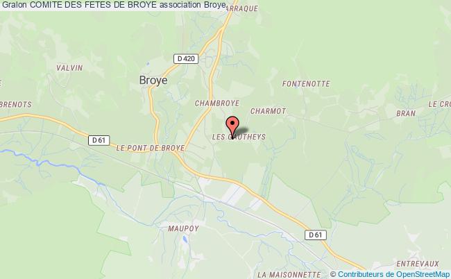 plan association Comite Des Fetes De Broye Broye