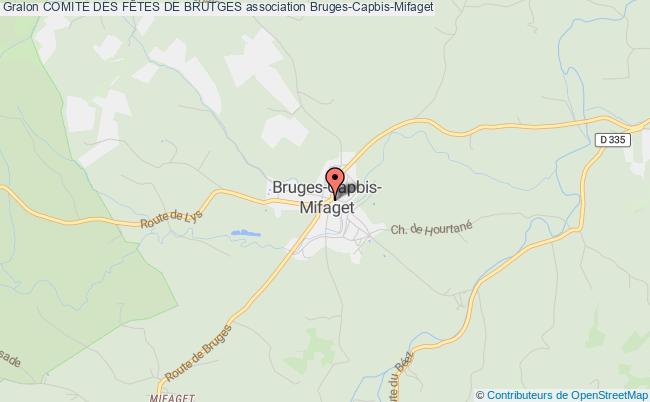 plan association Comite Des FÊtes De Brutges Bruges-Capbis-Mifaget