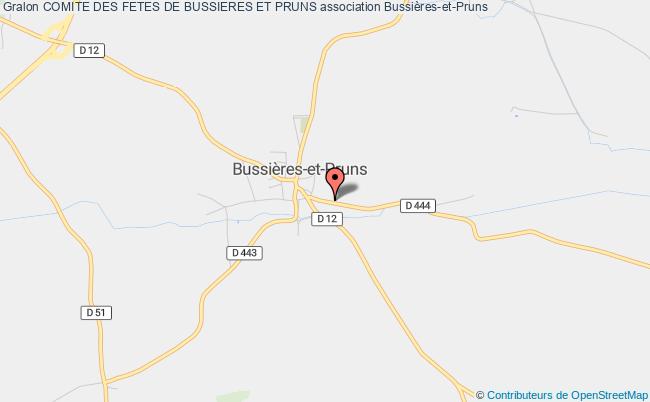 plan association Comite Des Fetes De Bussieres Et Pruns Bussières-et-Pruns