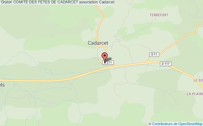 plan association Comite Des Fetes De Cadarcet Cadarcet