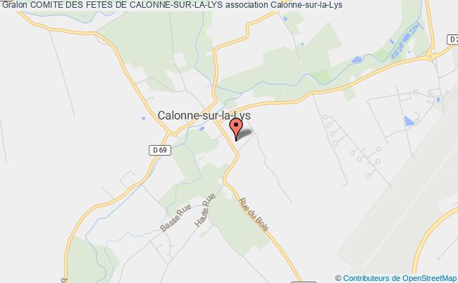 plan association Comite Des Fetes De Calonne-sur-la-lys Calonne-sur-la-Lys
