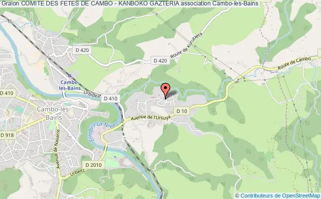 plan association Comite Des Fetes De Cambo - Kanboko Gazteria Cambo-les-Bains