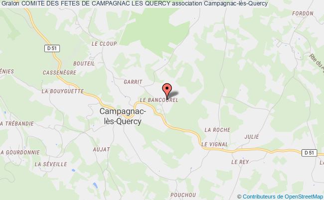 plan association Comite Des Fetes De Campagnac Les Quercy Campagnac-lès-Quercy