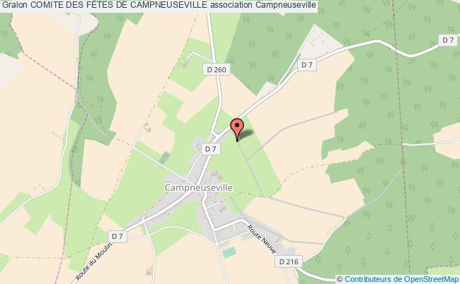 plan association Comite Des FÊtes De Campneuseville Campneuseville