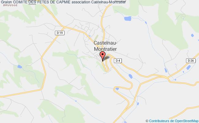 plan association Comite Des Fetes De Capmie Castelnau-Montratier