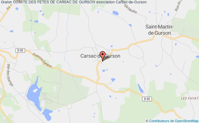 plan association Comite Des Fetes De Carsac De Gurson Carsac-de-Gurson