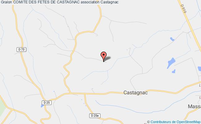 plan association Comite Des Fetes De Castagnac Castagnac