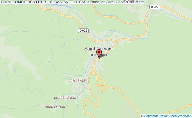 plan association Comite Des Fetes De Castanet Le Bas Saint-Gervais-sur-Mare