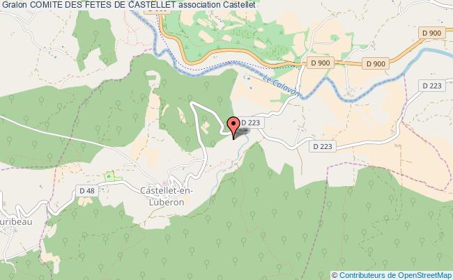 plan association Comite Des Fetes De Castellet Castellet