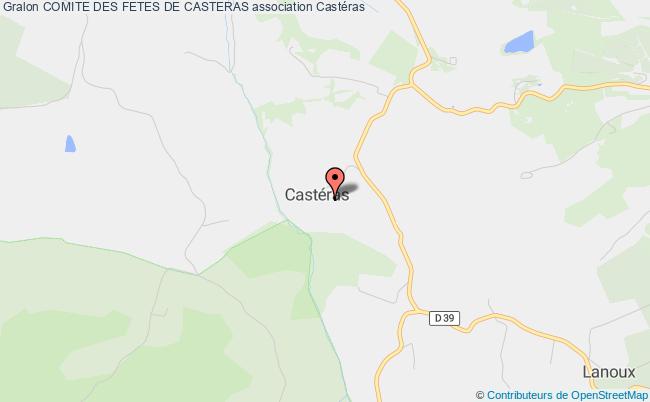 plan association Comite Des Fetes De Casteras Castéras