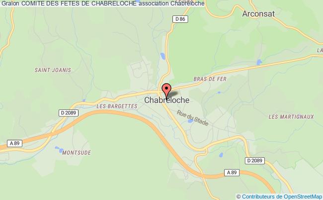 plan association Comite Des Fetes De Chabreloche Chabreloche