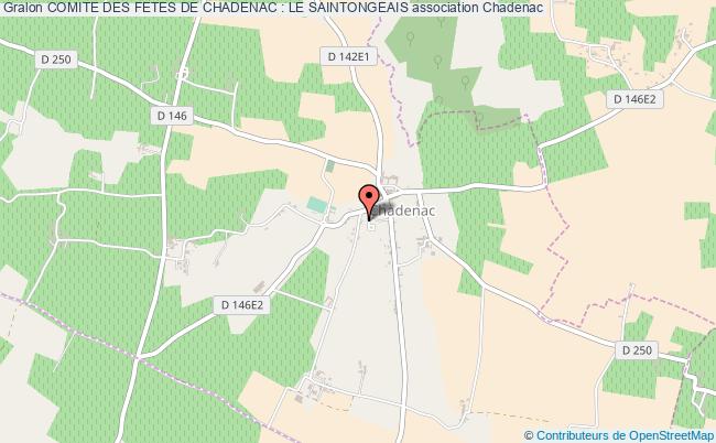 plan association Comite Des Fetes De Chadenac : Le Saintongeais Chadenac