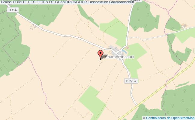 plan association Comite Des Fetes De Chambroncourt Chambroncourt