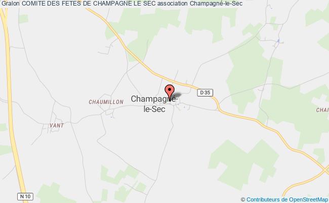 plan association Comite Des Fetes De Champagne Le Sec Champagné-le-Sec