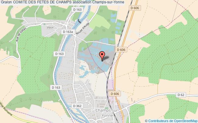 plan association Comite Des Fetes De Champs Champs-sur-Yonne