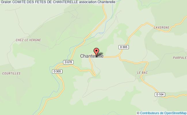 plan association ComitÉ Des Fetes De Chanterelle Chanterelle