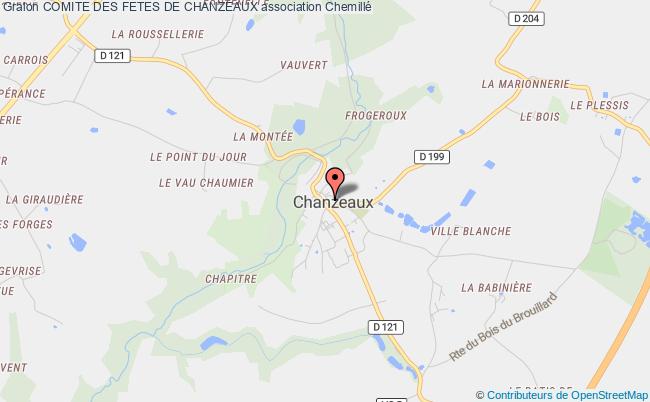 plan association Comite Des Fetes De Chanzeaux Chemillé-en-Anjou