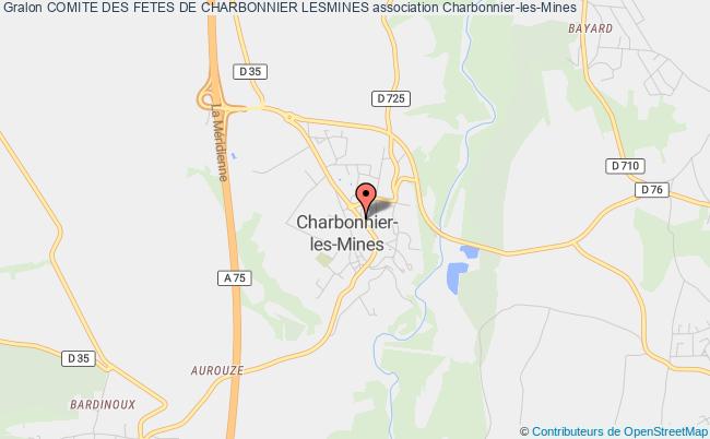 plan association Comite Des Fetes De Charbonnier Lesmines Charbonnier-les-Mines