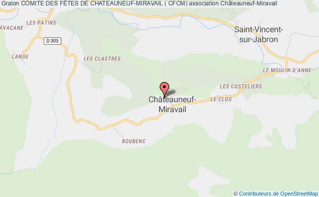 plan association Comite Des FÊtes De Chateauneuf-miravail ( Cfcm) Châteauneuf-Miravail