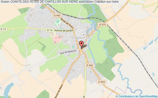 plan association Comite Des Fetes De Chatillon Sur Indre Châtillon-sur-Indre