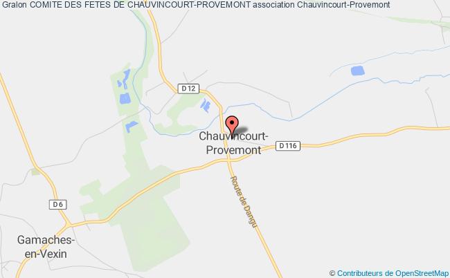plan association Comite Des Fetes De Chauvincourt-provemont Chauvincourt-Provemont