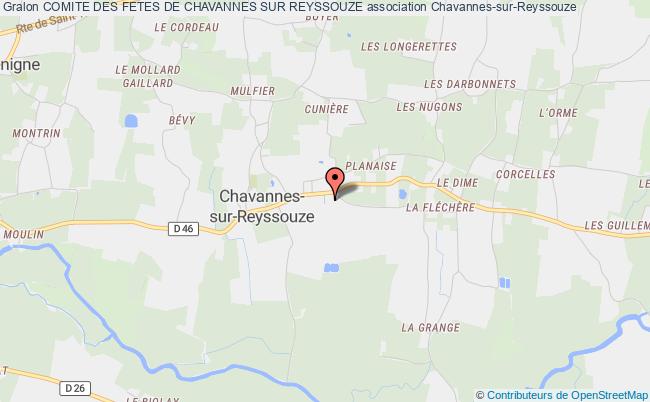 plan association Comite Des Fetes De Chavannes Sur Reyssouze Chavannes-sur-Reyssouze