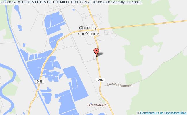 plan association Comite Des Fetes De Chemilly-sur-yonne Chemilly-sur-Yonne