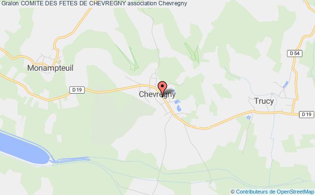 plan association Comite Des Fetes De Chevregny Chevregny