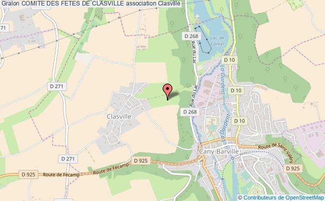 plan association Comite Des Fetes De Clasville Clasville