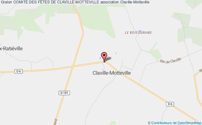 plan association ComitÉ Des FÊtes De Claville-motteville Claville-Motteville