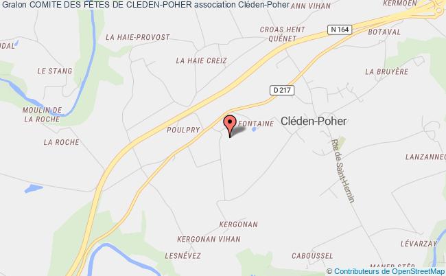 plan association Comite Des FÊtes De Cleden-poher Cléden-Poher