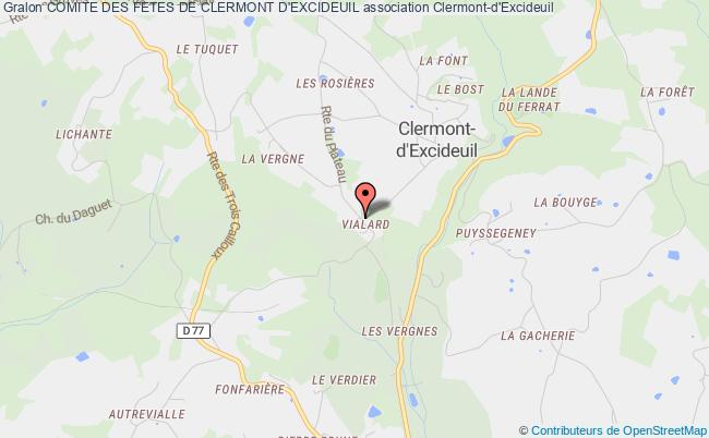 plan association Comite Des Fetes De Clermont D'excideuil Clermont-d'Excideuil