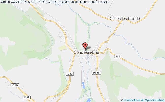 plan association ComitÉ Des FÊtes De Conde-en-brie Condé-en-Brie