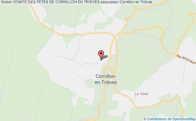plan association Comite Des Fetes De Cornillon En Trieves Cornillon-en-Trièves