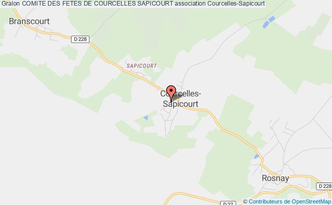 plan association Comite Des Fetes De Courcelles Sapicourt Courcelles-Sapicourt