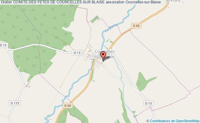 plan association Comite Des Fetes De Courcelles Sur Blaise Courcelles-sur-Blaise