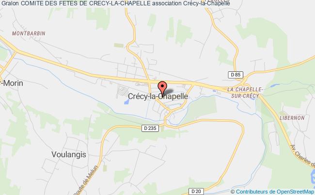 plan association Comite Des Fetes De Crecy-la-chapelle Crécy-la-Chapelle