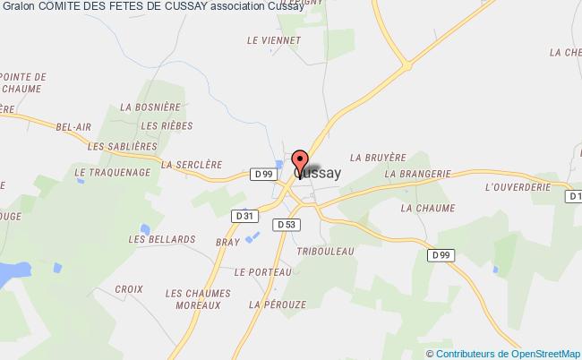 plan association Comite Des Fetes De Cussay Cussay