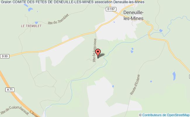 plan association Comite Des Fetes De Deneuille-les-mines Deneuille-les-Mines