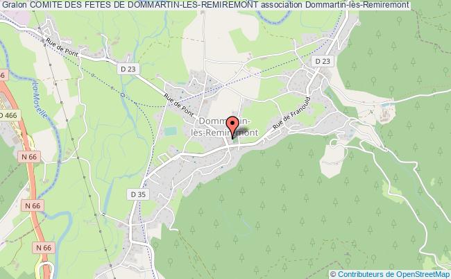 plan association Comite Des Fetes De Dommartin-les-remiremont Dommartin-lès-Remiremont