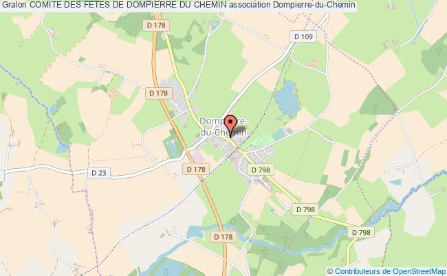 plan association Comite Des Fetes De Dompierre Du Chemin Dompierre-du-Chemin