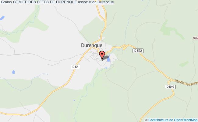 plan association Comite Des Fetes De Durenque Durenque