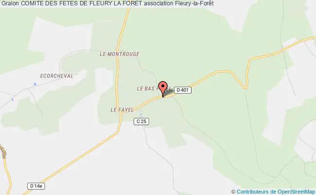 plan association Comite Des Fetes De Fleury La Foret Fleury-la-Forêt
