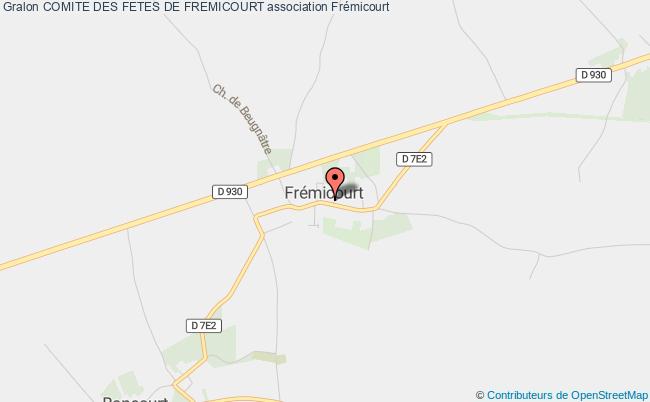 plan association Comite Des Fetes De Fremicourt Frémicourt
